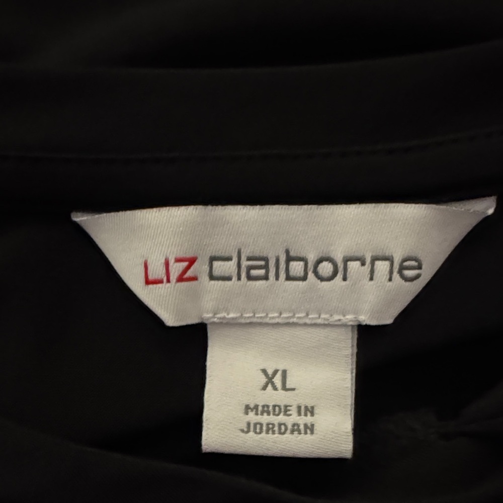 Liz Claiborne Black and White Maxi Skirt Paired with Liz Claiborne Black Top - Picture 8 of 9